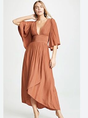 Ramy Brook Kinslie Dress in Terracotta size 6